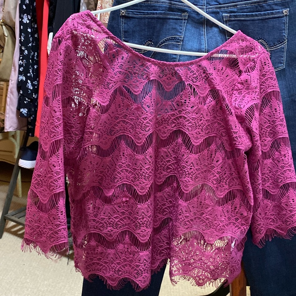Material Girl Magenta Summer Top